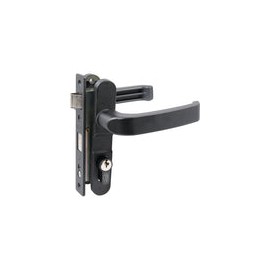 Cerradura para puerta de aluminio color negro Lock