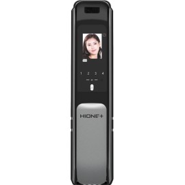 Cerradura Digital Hione Push Pull - Reconocimiento facial Mod H-7070 Acabado Gris