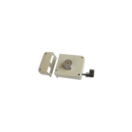 Cerradura De Sobreponer Mod X-720 Clasica Derecha Acabado Beige Llave Tetra