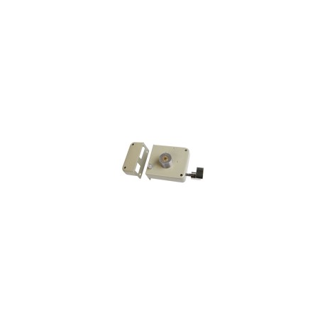 Cerradura De Sobreponer Mod X-720 Clasica Derecha Acabado Beige Llave Tetra