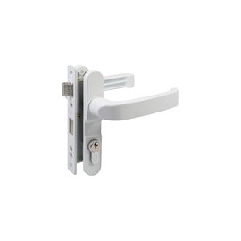 Cerradura para puerta de aluminio color blanco Lock